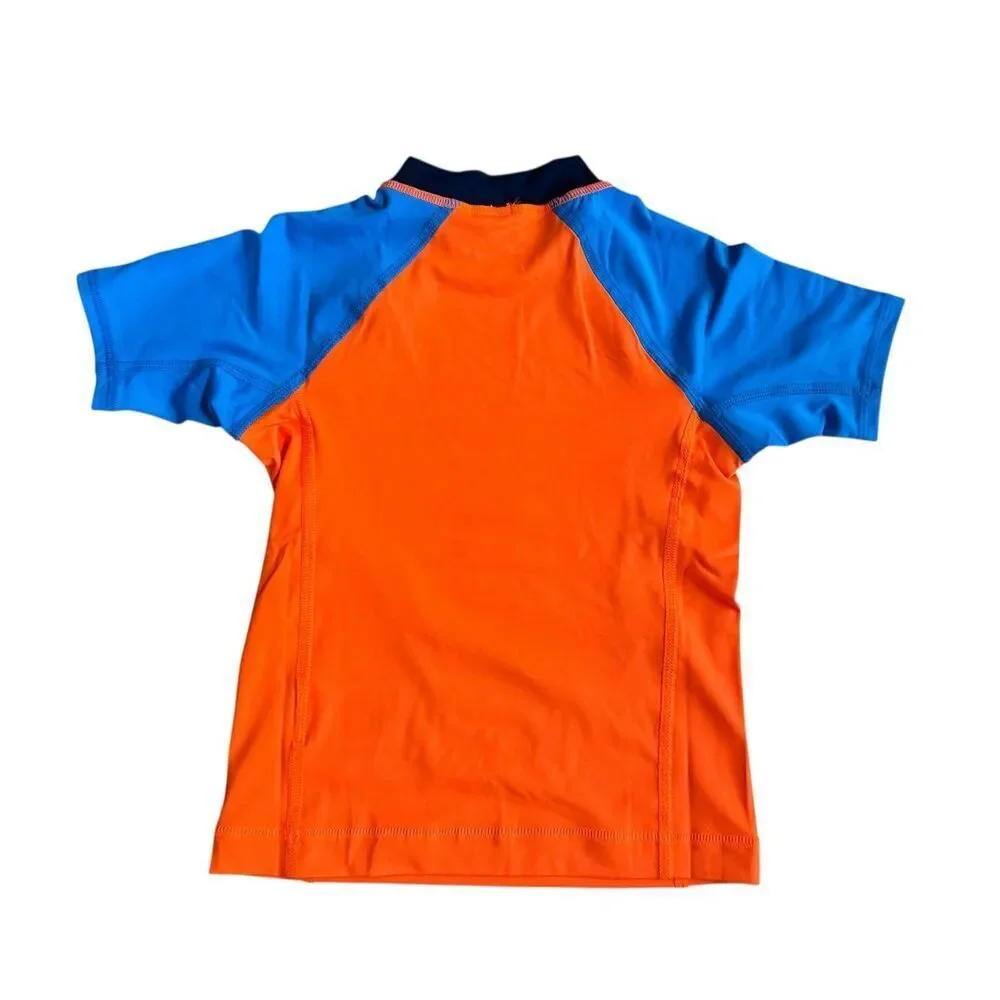 Land’s End Blue Orange Swim Top Rash Guard Toddler Boys 2-3 NWOT - Picture 2 of 4